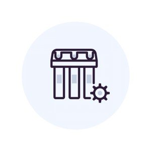 Подключение фильтра к кофемашине или льдогенератору